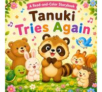 Tanuki Tries Again: A Read-and-Color Storybook