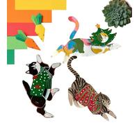 Tanxemery Bambola di carta per gatti | Decorazione flessibile con 14 articolazioni mobili, giocattolo creativo per la creatività, la scuola, la casa, le feste, la famiglia, gli hobby, Halloween, il