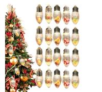 Tanxemery Catena luminosa per albero di Natale, funzionamento a batteria, catena di luci a sfera, decorazione vintage, per Natale, finestre, giardino