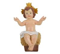 Tanxemery Gesù bambino statuetta Mini presepe | Scultura di Gesù in resina | Decorazione natalizia cattolica falegnameria decorazione per tavolo casa ufficio chiesa festa