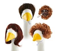 Tanxemery -Parrucche d'ana, Parrucca per capelli d'oca - Dolce d'oca -treccia - Parrucca intrecciata | Set di 3 costumi da giardino - Accessori per prato per terrazza all'aperto