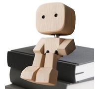 Tanxemery Statuetta oscillante di Holzmann - Figure decorative per tavolo, divertente figura in legno, decorazione per auto, studio, soggiorno, camera da letto