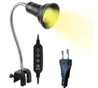 Tanxier Lampada Riscaldante Per Le Tartarughe - 75W Regolabile con Timer,Luce Per Il Basking Delle Tartarughe Da Terrario | Adatto Per Tartaruga Drago Barbuto Serpente Camaleonte Soggiorno Balcone