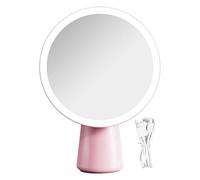 Tanxier Specchio con Luci | Specchietto LED per Makeup,19,3 cm Sensibile al Tocco Ricaricabile con 3 Modalità Regolabile per Bagno Cassettiera Salone Scrivania Camera degli Adolescenti