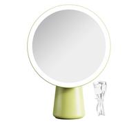 Tanxier Specchio Trucco con Illuminazione - Specchio con Luci,19,3 cm Sensibile al Tocco Ricaricabile con 3 Modalità Regolabile per Bagno Cassettiera Salone Scrivania Camera degli Adolescenti