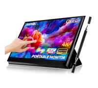 TANXJIA Monitor portatile Pro da 15,6" 4K OLED touchscreen, 100% AdobeRGB, ΔE<2, supporto rotante in metallo, custodia intelligente pieghevole e pennino capacitivo | colori ultra precisi per