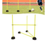 TANYEAR Agility - Set di barre per saltare con 15 aste, 10 piedini e 10 clip, set per allenamento condizionale, colore: Giallo