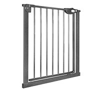 TANYEAR Griglia di protezione per le scale, senza forature, per bambini, con chiusura automatica, per bambini e animali domestici, larghezza 85-95 cm, colore nero