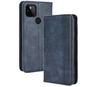 TANYO Cover Custodia Folio in Pelle per Google Pixel 4A 5G (Not for 4G Version), Premium PU/TPU Portafoglio Case con Slot per Schede, Flip Wallet Libro - Blu