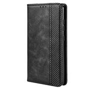TANYO Cover Custodia Folio in Pelle per LG Velvet 4G / 5G, Premium PU/TPU Portafoglio Case con Slot per Schede, Flip Wallet Libro - Nero