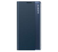TANYO Smart View Cover per Samsung Galaxy A52 | A52 5G | A52S 5G Prime Custodia a libro con Clear Display Finestra, elegante specchio Flip Case Cover con supporto pieghevole - Blu marino