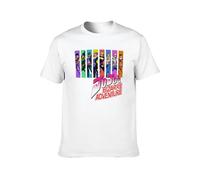 TANYOUPIN JoJo's Bizzare Adventure Anime Cartoon Mens Short Sleeve White XL
