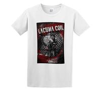TANYOUPIN Proud Lacuna Coil Dark Adrenaline Italian Metal Mens Short Sleeve White M