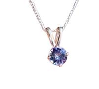 tanzanite naturale 5 mm rotondo liscio blu ciondolo collana rotonda in argento sterling 925 con catena a maglie da 18 pollici trasformazione intuizione coscienza superiore spirituale|gmpd_0362