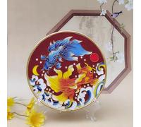 TANZEQI Cloisonne - Kit per pittura smaltata fai da te per cloisonné cinese, arte della carpa fortunata, patrimonio culturale immateriale, ornamento decorativo (due Koi B)