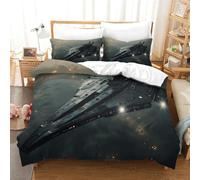 tanzhenning Guerre stellari Set Copripiumino 3D Copripiumino Set Da Letto in Microfibra, Copripiumini Stampato Per Adulti E Bambini King（220x240cm）