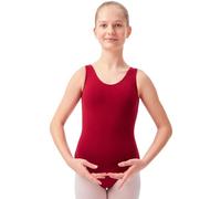 tanzmuster Body da Danza Classica 'Lissy per Bambini in Borgogna, 104/110 (5-6 Anni)