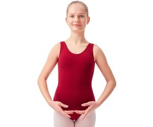 tanzmuster Body da Danza Classica 'Lissy per Bambini in Borgogna, 104/110 (5-6 Anni)
