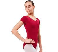 tanzmuster Body da Danza Classica 'Sally' per Bambini in Borgogna, 104/110 (5-6 Anni)