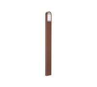 TAO LUCE POLO Doubleside, Faro LED da Esterno con Doppia Emissione Luminosa, Finitura Corten, Design Minimalista e Ultra-Sottile, 12W, 1200 Lumen, IP66, Altezza 96,5 cm