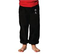 TAO MARTIAL Pantaloni Kung Fu da bambino stile Tai Chi e Wing Chun Kimono leggeri e larghi, Nero Kung Fu, 14 anni