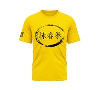 TAO MARTIAL T-Shirt Wing Chun Kung Fu, Tshirt 100% cotone, leggera e morbida, modello C30, Calendula, S