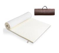 TAO ONE Materasso da campeggio portatile arrotolabile in schiuma, misura doppia, con borsa per il trasporto, comodo e leggero, per viaggi, tenda, auto, pavimento e uso degli ospiti