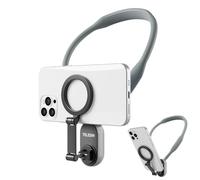 TaoAcc Supporto Magnetico per Telefono da Collo | Supporto per Telefono Selfie POV | Porta Cellulare da Collo |Supporto Magsafe per POV Vlogging con iPhone e Android (Grigio)