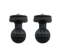 TAODAN 2PCS 1 Pollice Gomma Staffa di Montaggio a Sfera Adattatore Universale Testa A Sfera Fissa Accessorio per Fotocamera Digitale e Videocamere B Size Doppio Socket Braccio e Staffa