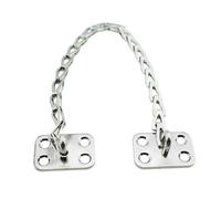 TAODAN Catena per mobili, lunghezza 30,5 cm, placcata in nichel spazzolato, catena di poppa per limitare l'apertura di porte e finestre