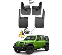 TaoieWkolt 4 Pezzi Paraspruzzi Auto, Parafanghi Anteriore e Posteriore, per Jeep Wrangler JL JK 2008-2017