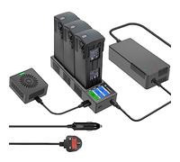Taoke 3 in 1 Display LCD Multiplo Hub di Ricarica Batteria con Funzione di Scarica Carica per Mavic Serie 3 Drone Bat-tery