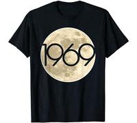 TAOKEBEAR 50Th Anniversary Apollo 11969 Moon Landing Unisex O-Neck 100% Cotton Short-Sleeve T-Shirts Black XL
