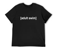 TAOKEBEAR Adult Swim Unisex 100% Cotton Short-Sleeve T-Shirts Black XXXL