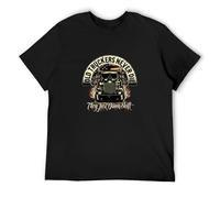 TAOKEBEAR Lorry Driver Old Truckers Never Die Funny Van Lorry Arctic Delivery Unisex 100% Cotton Short-Sleeve T-Shirts Black S