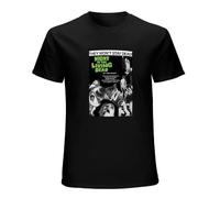 TAOKEBEAR Night of The Living Dead Zombie B-Movie Horror Romero Unisex 100% Cotton Short-Sleeve T-Shirts Black M