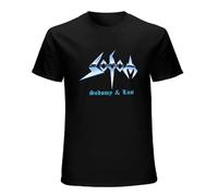 TAOKEBEAR Sodom Sodomy And Lust Unisex 100% Cotton Short-Sleeve T-Shirts Black M