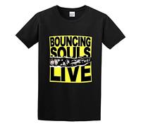 TAOKEBEAR The Bouncing Souls Live Unisex 100% Cotton Short-Sleeve T-Shirts Black XXL