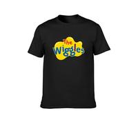 TAOKEBEAR The Wiggles Unisex 100% Cotton Short-Sleeve T-Shirts Black S