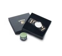TAOM Gesso Da Biliardo Verde V10 E Supporto Magnetico Per Gesso