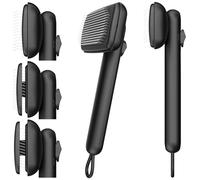 Taomypets Spazzola Gatto Cane Pelo Lungo e Corto Autopulente Strumento per La Toelettatura Di Cani E Gatti a Pelo Lungo E Corto Rimozione Del Pelo (Nero)