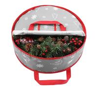 TaoQ C 75 cm Borsa di Immagazzinaggio della Corona di Natale, Contenitore di Immagazzinaggio della Ghirlanda Borsa di Immagazzinaggio della Ghirlanda di Natale per la Decorazione di Ghirlanda, Grigio