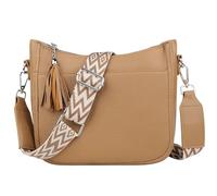 TaoQ C Borsa a Tracolla Donna Grande Borsa Busta Donna con Tracolla Borsa a Mano Donna Crossbody Borsa a Tracolla in Pelle Donna per Viaggi Giornalieri di Lavoro delle Donne, Marrone