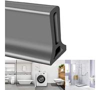 TAOQILE Barriera Doccia Pieghevole e Sistema di ritenzione per diga d'Acqua per Doccia e Mantiene l'acqua all'Interno della soglia Separazione asciutta e umida (170 cm/66.92 in,Grigio)