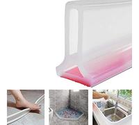TAOQILE Barriera Doccia Pieghevole e Sistema di ritenzione per diga d'Acqua per Doccia e Mantiene l'acqua all'Interno della soglia Separazione asciutta e umida (50 cm/19.68 in,Trasparente)