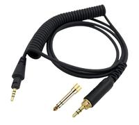 Taoricen Cavo audio Compatibile con Pioneer DJ HDJ-CUE1 HDJ-CUE1BT HDJ-X5 HDJ-X7 HDJ-S7 Cuffie, Retrattile Cavo a molla, con 6,35 mm Adattatore (2,5 m)