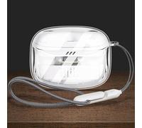 Taoricen Custodia protettiva per JBL TUNE BEAM 2, Trasparente Copertura a prova di caduta con cordino, Portatile Cuffie Accessori