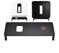 Taoricen Supporto da pavimento per Sonos Sub 4 / Sub 3 / Sub 2, A quattro gambe Lamina metallica Staffa, Parte inferiore con Cuscinetti Antiscivolo