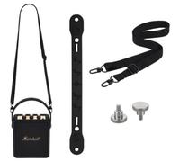 Taoricen Tracolla di ricambio + Maniglia in silicone per Marshall STOCKWELL 3/2, Esterno Viaggi Altoparlanti Cinghia Accessori Cinghia da trasporto e tracolla Set (Nero)
