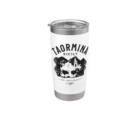 Taormina Sicilia Italia Souvenir Design Bicchiere termico in acciaio inox doppia parete